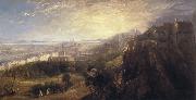 David Octavius Hill A View of Edinburgh from North of the Castle painting